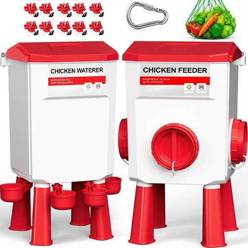 Chicken feeder drinker set - &,